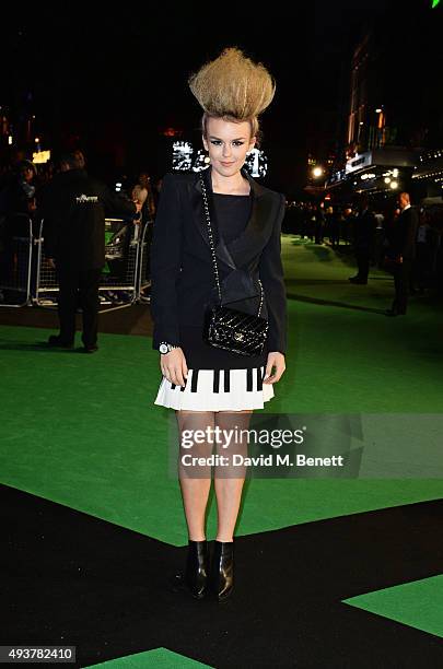 Tallia Storm attends the World Premiere of "Ed Sheeran: Jumpers For Goalposts" at Odeon Leicester Square on October 22, 2015 in London, England.