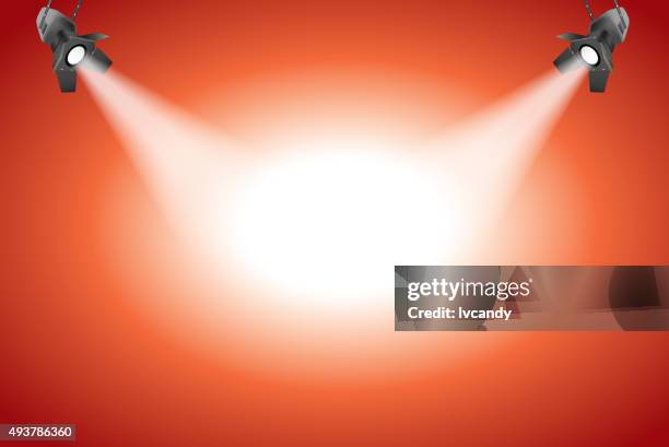 stage theater - spot lit stock illustrations