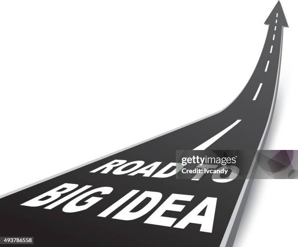 weg zur großen idee - big idea stock-grafiken, -clipart, -cartoons und -symbole