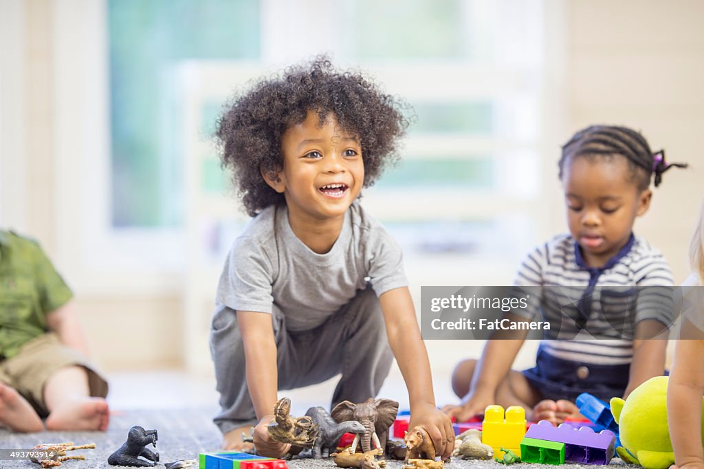 Happy Children Playing Together
