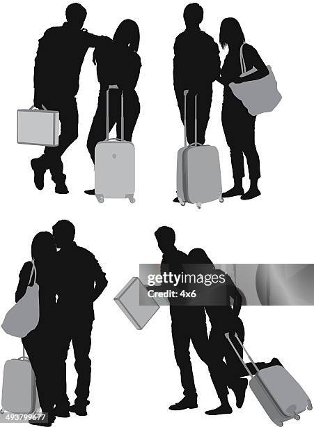 reisende - schultertasche stock-grafiken, -clipart, -cartoons und -symbole