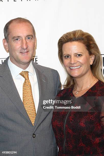 Melanie Wayne and Shane Bush attend the John Wayne Cancer Institute Auxiliary Annual Membership Luncheon And Boutique held at the Beverly Wilshire...