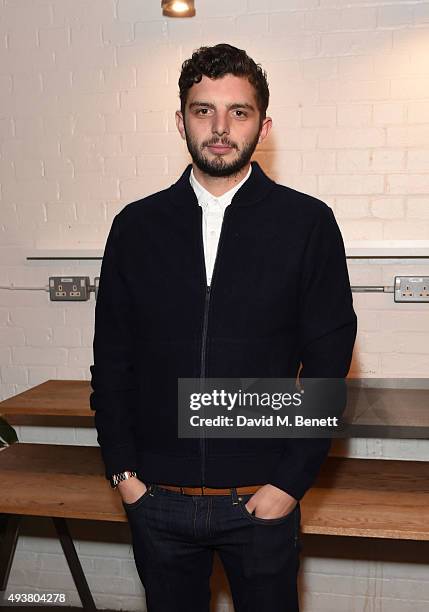 Michael Fox attends Whistles Men 1st birthday celebrations at Protein Galleries on October 22, 2015 in London, England.