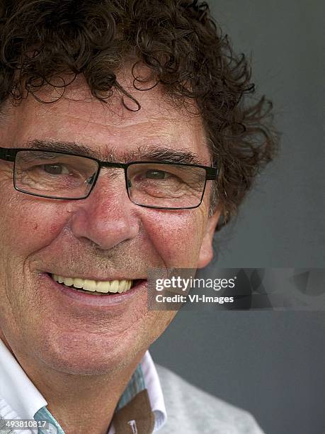 Coach Willem van Hanegem of Team Fernando Ricksen during the Fernando Ricksen benefit game on May 25, 2014 at the Trendwork Arena in Sittard, The...