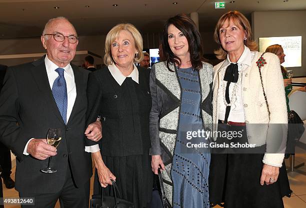 Peter Lanz and his wife Inge Wrede-Lanz, Iris Berben and Princess Ursula, Uschi von Bayern during the presentation of the new BMW 7 Series on October...