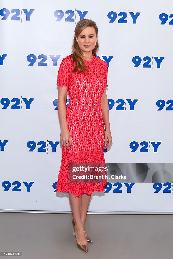 92nd Street Y Presents Brie Larson And "Room"