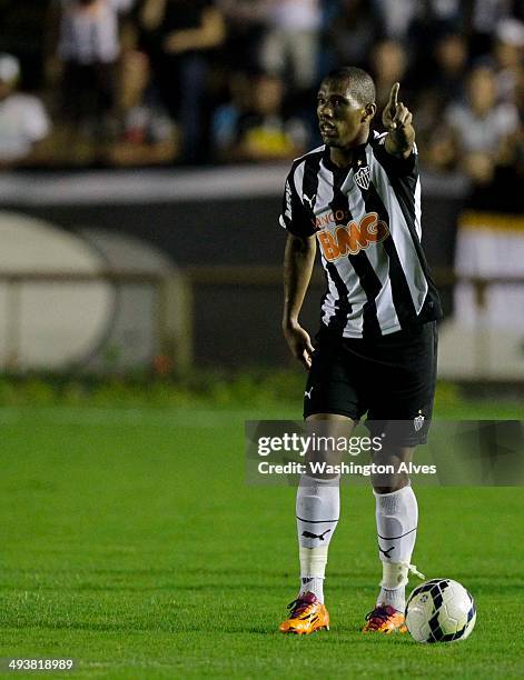 Emerson ConceiÃ§Ã£o of Atletico MG in action during a match between Atletico MG and Criciuma as part of Brasileirao Series A 2014 at Joao Lamego...