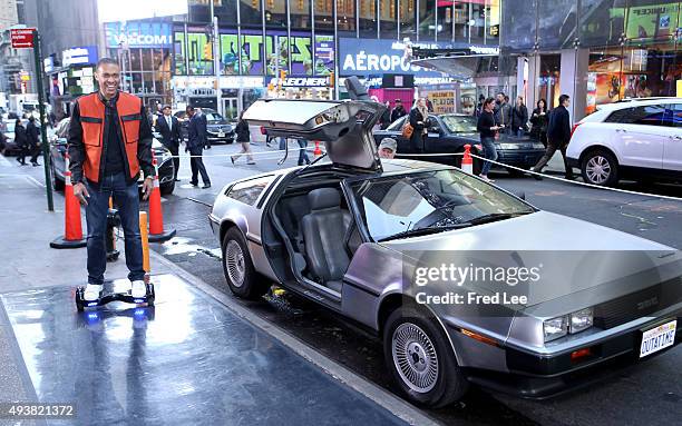 It's the 30th anniversary of "Back to the Future" on "Good Morning America," 10/21/15, airing on the Walt Disney Television via Getty Images...