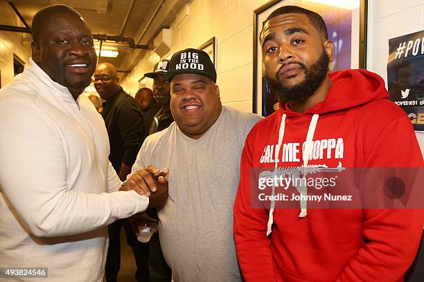 Class, Gabby Acevedo, and Choppa Zoe attend Power 105.1s Powerhouse 2015 at the Barclays Center on October 22, 2015 in Brooklyn, NY.