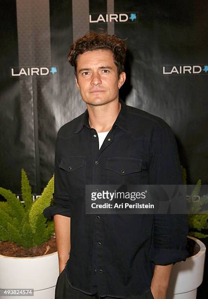 Actor Orlando Bloom attends the launch of Laird Apparel by Laird Hamilton at Ron Robinson on October 22, 2015 in Santa Monica, California.