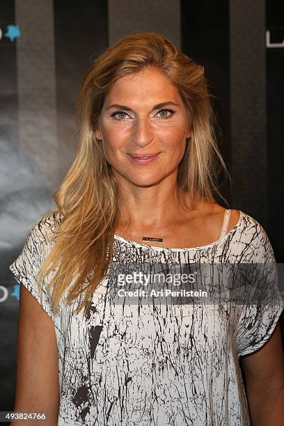 Professional volleyball player Gabrielle Reece attends the launch of Laird Apparel by Laird Hamilton at Ron Robinson on October 22, 2015 in Santa...