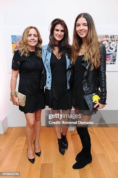 Michelle McCool, Annabella Murphy and Savannah Murphy attend Gus + Al Party Launching #yes Collection including Jeff Koons Limited Edition...