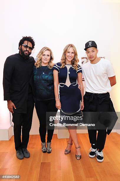Maxwell Osborne, Justine Koons, Alison Brokaw and Dao-Yi Chow attend Gus + Al Party Launching #yes Collection including Jeff Koons Limited Edition...