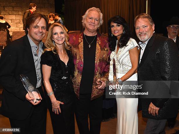 The Roys Lee Roy and Elaine Roy, T.Graham Brown, Kali Rose and John Berry attend the ICM - Inspirational Country Awards 2015 at Cornerstone Church on...