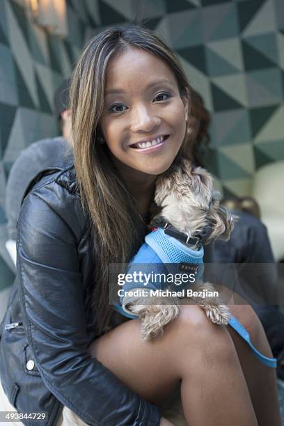 Mary Beth Sales with Busby The Yorkie attends Avalon Hotel Beverly Hills Presents Flirty Thirty Celebrating Mary Beth Sales' 30th Birthday at Avalon...