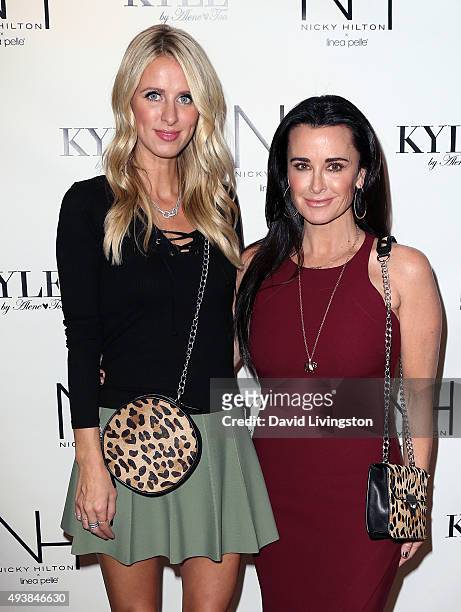 Fashion designer Nicky Hilton and TV personality Kyle Richards attend the Nicky Hilton x Linea Pelle launch celebration at Kyle by Alene Too on...