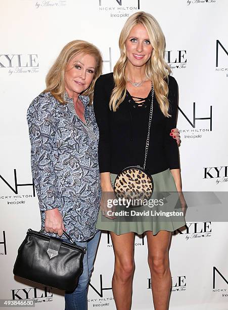 Kathy Hilton and daughter fashion designer Nicky Hilton attend the Nicky Hilton x Linea Pelle launch celebration at Kyle by Alene Too on October 22,...