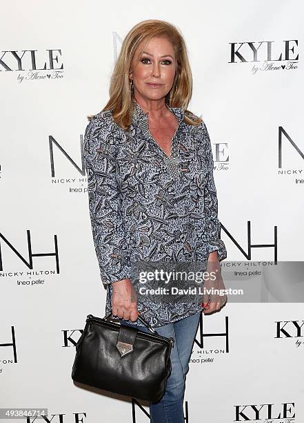 Kathy Hilton attends the Nicky Hilton x Linea Pelle launch celebration at Kyle by Alene Too on October 22, 2015 in Beverly Hills, California.