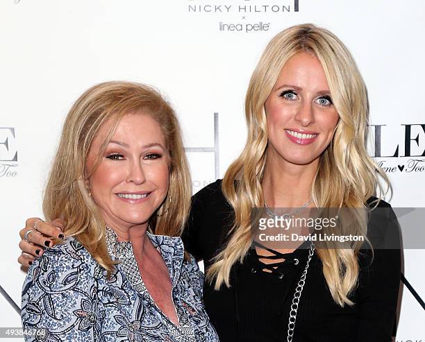 Kathy Hilton and daughter fashion designer Nicky Hilton attend the Nicky Hilton x Linea Pelle launch celebration at Kyle by Alene Too on October 22,...