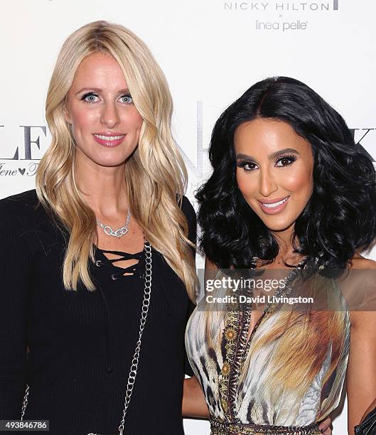 Fashion designer Nicky Hilton and TV personality Lilly Ghalichi attend the Nicky Hilton x Linea Pelle launch celebration at Kyle by Alene Too on...