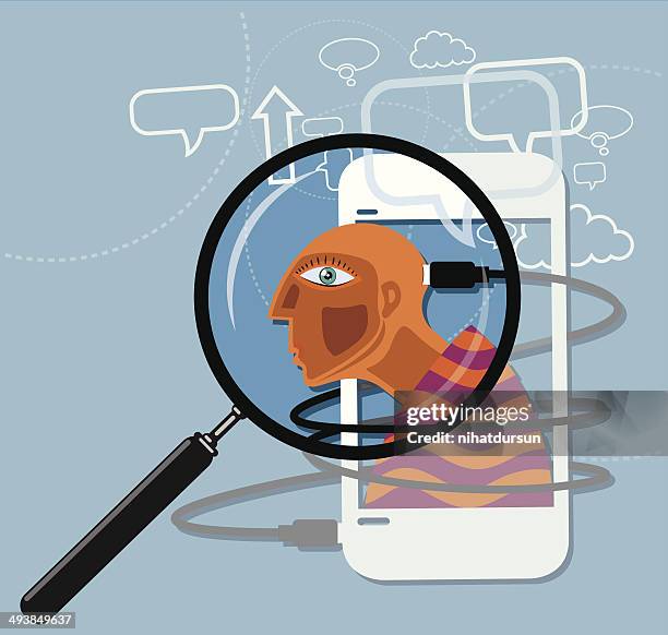 technology with people - prisoner silhouette stock illustrations