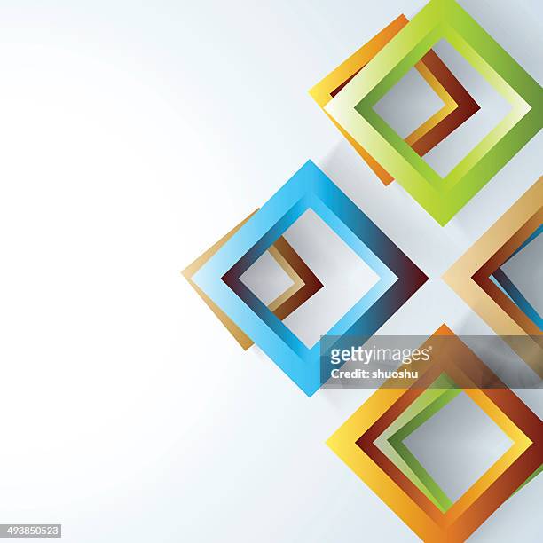 抽象的な 3 d 正方形��パターンのバナーの背景 - 親善試合点のイラスト素材／クリップアート素材／マンガ素材／アイコン素材