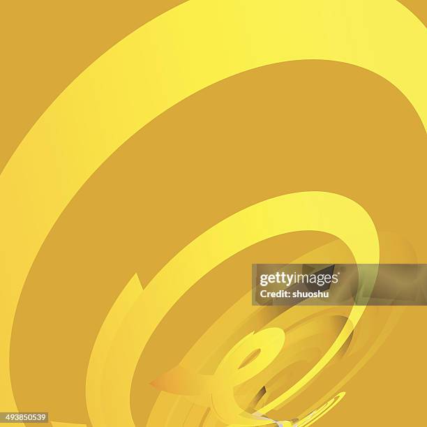 abstract yellow circle technology pattern background - extreme close up computer stock illustrations
