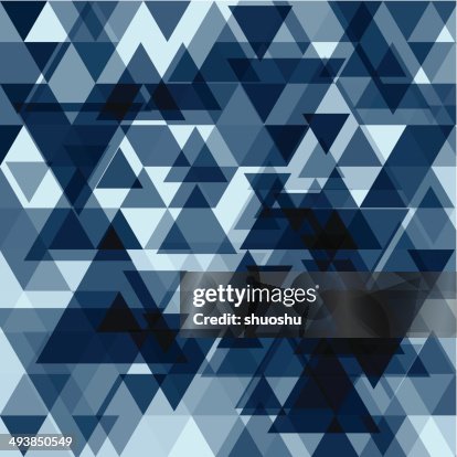 Abstract vector blue triangle pattern background Abstract vector blue triangle pattern background