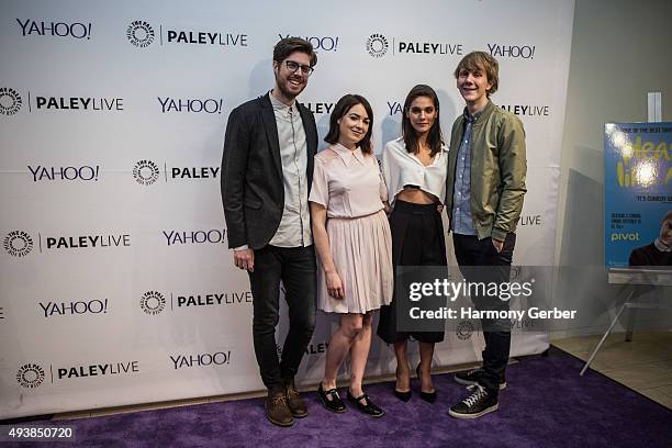 Josh Thomas, Thomas Ward, Caitlin Stasey and Emily Barclay attend the Paley Center for Media on October 22, 2015 in Beverly Hills, California.