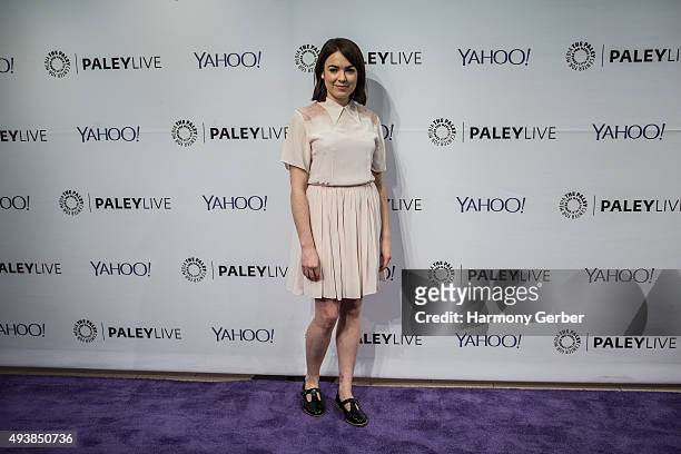Emily Barclay attends the Paley Center for Media on October 22, 2015 in Beverly Hills, California.