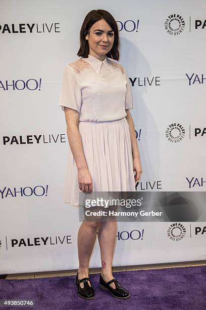 Emily Barclay attends the Paley Center for Media on October 22, 2015 in Beverly Hills, California.
