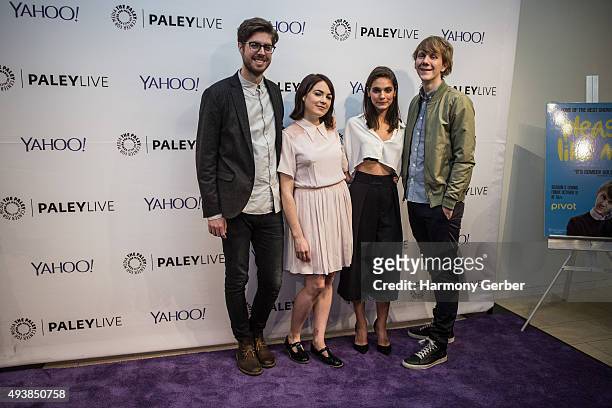 Josh Thomas, Thomas Ward, Caitlin Stasey and Emily Barclay attend the Paley Center for Media on October 22, 2015 in Beverly Hills, California.