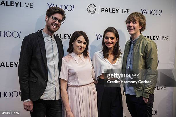 Josh Thomas, Thomas Ward, Caitlin Stasey and Emily Barclay attend the Paley Center for Media on October 22, 2015 in Beverly Hills, California.