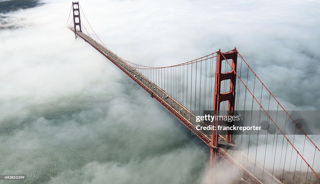 San Francisco Golden Gate Bridge de aeronave