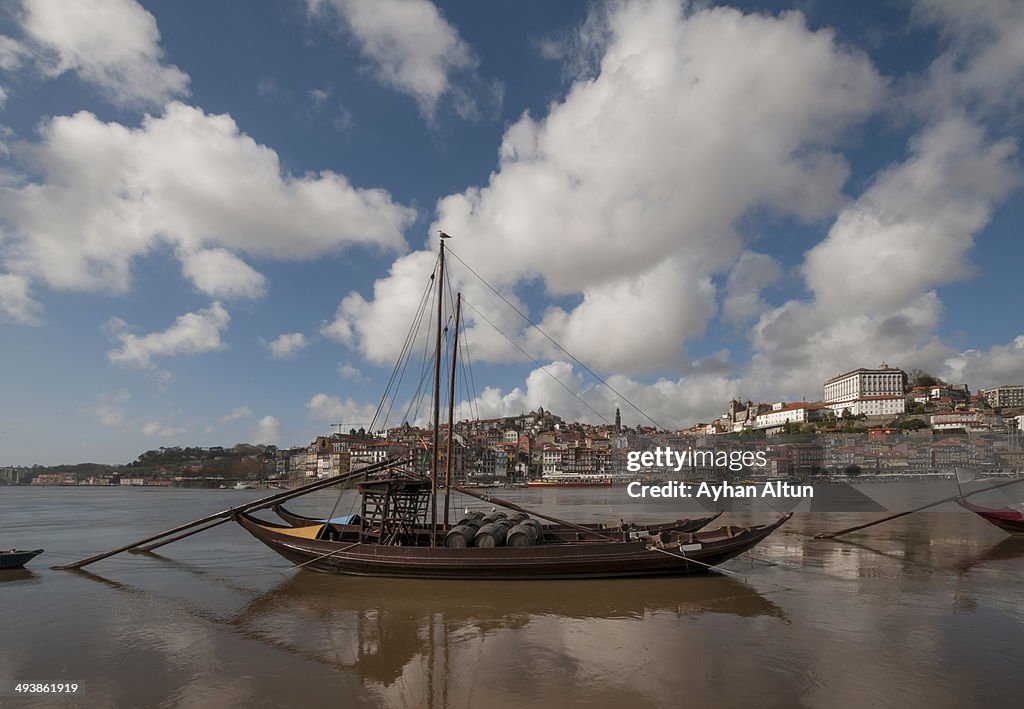 Historical part of Porto and the Douro river