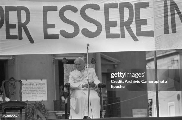 Pope John Paul II visits Venice and Mestre, 1985.