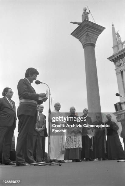 Pope John Paul II visits Venice and Mestre, 1985.