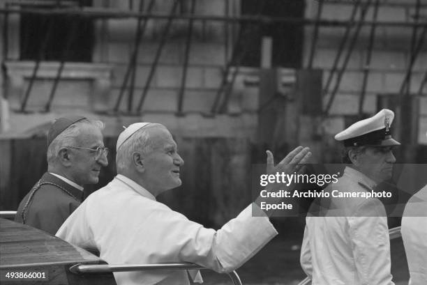 Pope John Paul II visits Venice and Mestre, 1985.