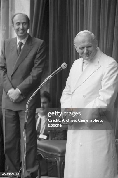 Pope John Paul II visits Venice and Mestre, 1985.