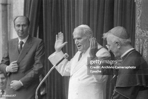 Pope John Paul II visits Venice and Mestre, 1985.