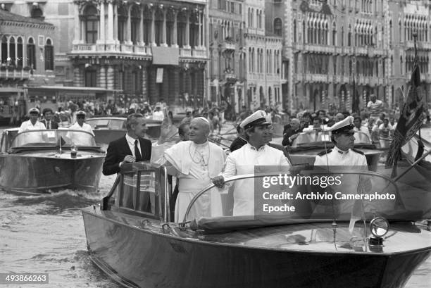 Pope John Paul II visits Venice and Mestre, 1985.