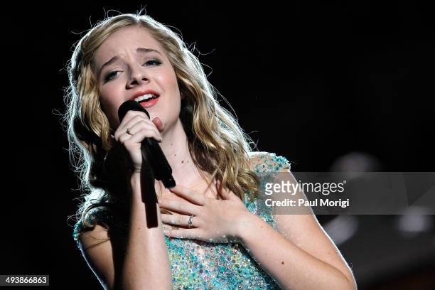 Jackie Evancho performs at the 25th National Memorial Day Concert at U.S. Capitol, West Lawn on May 25, 2014 in Washington, DC.