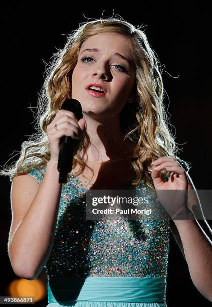 Jackie Evancho performs at the 25th National Memorial Day Concert at U.S. Capitol, West Lawn on May 25, 2014 in Washington, DC.