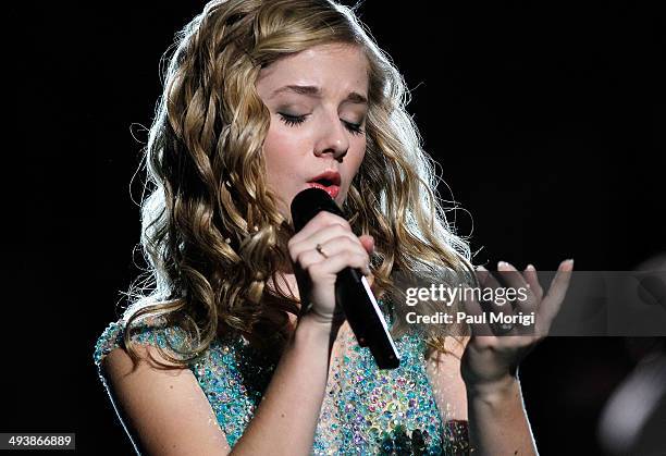 Jackie Evancho performs at the 25th National Memorial Day Concert at U.S. Capitol, West Lawn on May 25, 2014 in Washington, DC.