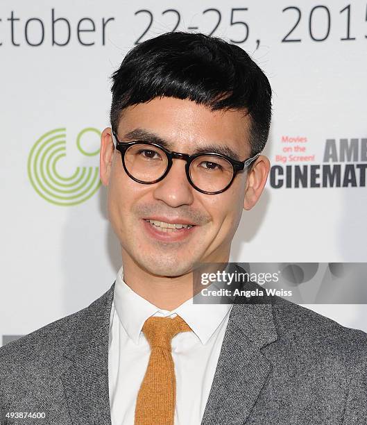 Director Burhan Qurbani attends the 9th annual German Currents Festival of German Film - opening night red carpet gala at the Egyptian Theatre on...