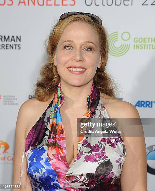 Actress Patricia Lueger attends the 9th annual German Currents Festival of German Film - opening night red carpet gala at the Egyptian Theatre on...