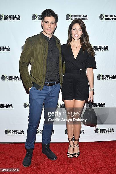 Tanner Novlan and Kayla Ewell attend Gorilla Love 2 at Hinoki & The Bird on October 22, 2015 in Los Angeles, California.