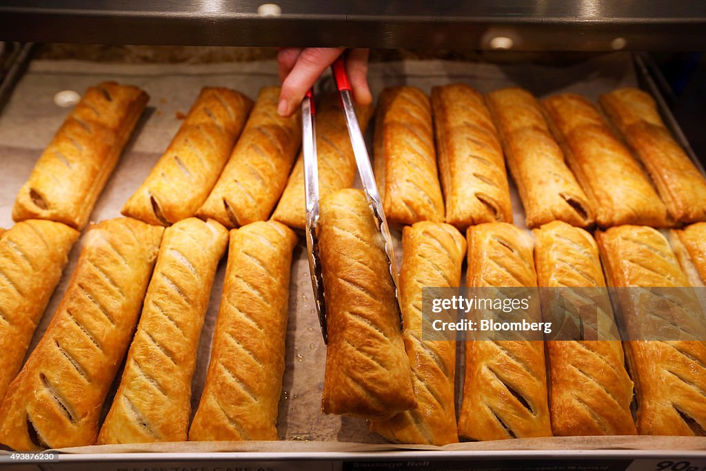 Food At A Greggs Plc Store As Sales Surge
