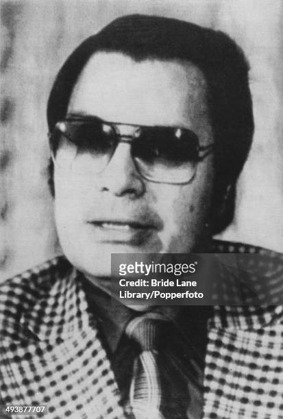 American cult leader Jim Jones , circa 1975. Jones founded the Peoples Temple in Jonestown, Guyana, where he and over 900 of his followers died in a...