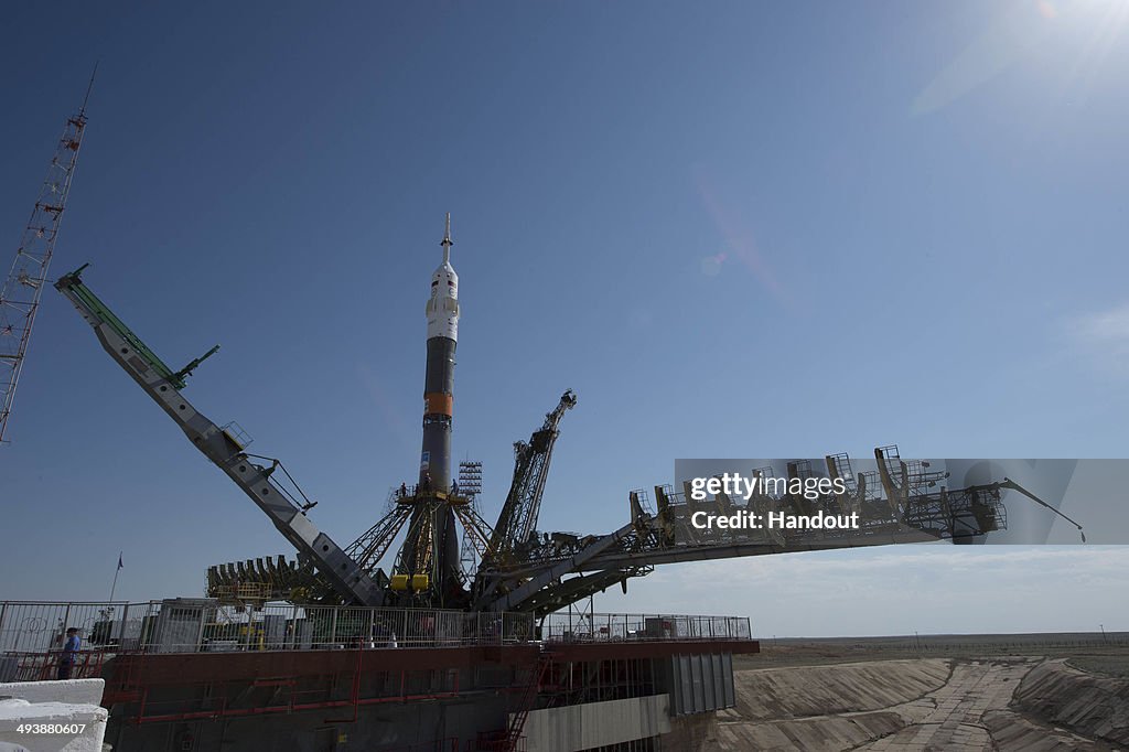 Soyuz Rollout & Verticalisation For Expedition 40/4